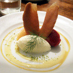 ニコラ - アイス3種盛り合わせ(500円) 杏、マスカルポーネ、木苺