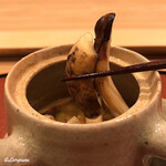 御料理 寺沢 - 中には3本分の松茸