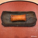 御料理 寺沢 - 菱蟹と香茸の春巻