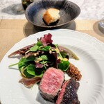 La Brianza - やっぱりサカエヤ新保さん手当てのお肉をブリアンツァの火入れでいただくのが最高(๑´ڡ`๑)に好き♡美味しいの〜