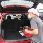 青竹手打ラーメン 日向屋 - 振り向く､忠犬！