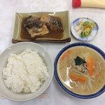 Asahi Touyou - さばみそ定食(豚汁変更) 930円税込
