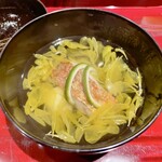 銀座 しのはら - 甘鯛と栗の菊花椀