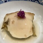 銀座 しのはら - 鮑の蒸し寿し 餡かけ