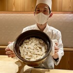 銀座 しのはら - 松茸の土鍋ご飯
