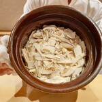 銀座 しのはら - 松茸の土鍋ご飯