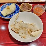 銀座 しのはら - 松茸の土鍋ご飯とご飯のお供