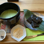 然花抄院 - わらび餅と抹茶セット