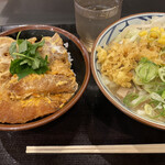 丸亀製麺 - かつ丼、ちゃんぽんうどん