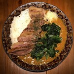 Mizan - 鴨肉カレー 鴨肉増し ほうれん草トッピング