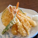 大えび天専門店 さんき - えび天５尾入り天ぷら盛り合わせ(Ｂランチ）