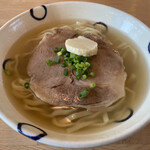 島豆腐と、おそば。真打田仲そば - 