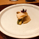 ごだん 宮ざわ - 2021年10月 つぶ貝と白インゲン豆の箸休め