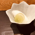 ごだん 宮ざわ - 2021年10月 デザート　無花果の葉シャーベット　