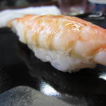 すし豊 - 海老断面。