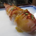 すし豊 - 真中は白子、端はイカの玉子