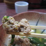 すし豊 - 蟹の身アップ