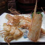 すし豊 - さっきのしらさ海老を素揚げしたの。