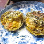 すし豊 - 殻を取り出してもらいました。