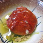 すし豊 - 蟹の甲が真っ赤。。。