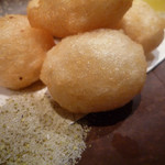 新料理 都留野 - 山芋オランダ　ズームアップ