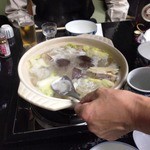 調理はすべて仲居さんが仕切ります。