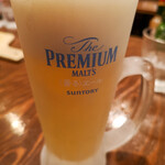 ビストロ タケノヤ - きんきんに冷えた生ビールもいただいた。