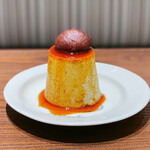 マーロウ ブラザーズコーヒー - 栗のスペシャルプリン＠栗そのものを感じる素材感あるプリン。大粒の栗の渋皮煮も柔らかく贅沢