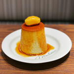 マーロウ ブラザーズコーヒー - スイートポテトのプリン(10/17~)＠大きな栗の甘露煮がオン。芋芋しい素材感ある食感