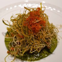 フォリオリーナ・デッラ・ポルタ・フォルトゥーナ - 前菜（ポルチーニと牛の横隔膜）