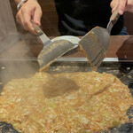 もんじゃ麦 - 明太もちチーズもんじゃ