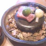 花ざしき和香 - 石焼ミニステーキ