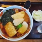 大村庵 - おかめ蕎麦（揚げ餅トッピング）