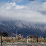 タロカフェ - 駐車場から吾妻連邦を