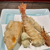 蕎麦懐石 無庵 - 天ぷら