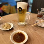 中国料理 もみぢ - 追加の樽生ビール(サッポロパーフェクト黒ラベル)(620円)