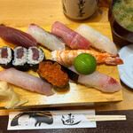 美松 - 上ずし 2100円。