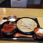 桃栗 - 鰻小丼＆お蕎麦セット