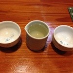 少しづつ入れて頂き、おちこに分けて頂きます。