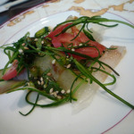 聖兆 - 板春雨の和えもの　ズームアップ