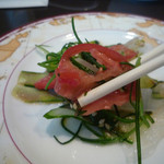 聖兆 - 板春雨の和えもの喰らう