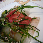 聖兆 - 板春雨の和えもの　ズームアップ