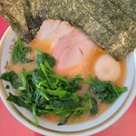ラーメン濱野家 - ラーメン(並)＋チャーシュー・のり・ほうれん草増し