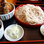 くいものや ラ・ネージュ - 天丼セット　\1100