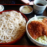 くいものや ラ・ネージュ - ヒレソースカツ丼セット　\1000