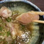 お食事処 味 熟食玩味 - 良い感じにレアなささみです。