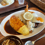 Yo-shoku OKADA - lunch D OKADA特製オムライス 1380円