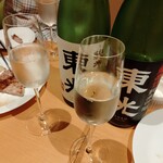 Erabo Ebaru - 日本酒飲み比べ。