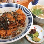 udondaininguminori - おろし醤油カツ丼とミニうどんセット