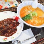 Yuu Hou - スタンダードラーメン（味噌）+ミニカレーセット1100円